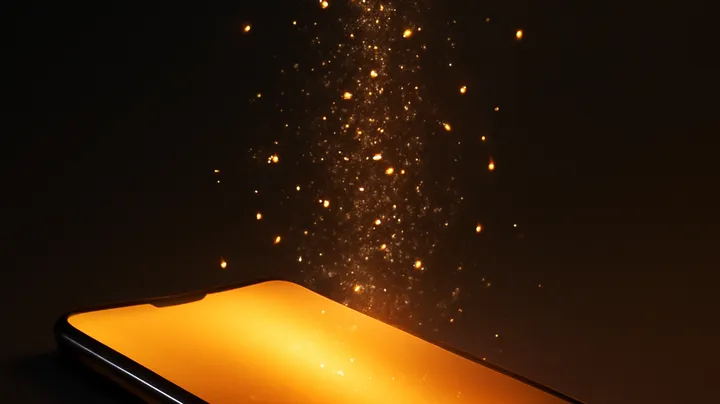 333BED COM - Modern phone with glowing screen 333BED COM Modern phone with glowing screen